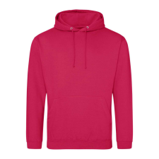 Just Hoods Uniszex laza szabású kapucnis pulóver AWJH001, Lipstick Pink-XL férfi pulóver, kardigán