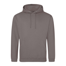 Just Hoods Uniszex laza szabású kapucnis pulóver AWJH001, Mocha Brown-M