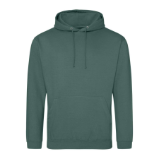 Just Hoods Uniszex laza szabású kapucnis pulóver AWJH001, Moss Green-XS férfi pulóver, kardigán