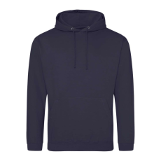 Just Hoods Uniszex laza szabású kapucnis pulóver AWJH001, Navy Smoke-XS