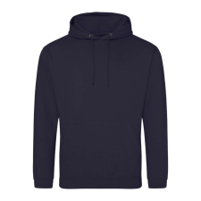 Just Hoods Uniszex laza szabású kapucnis pulóver AWJH001, New French Navy-M férfi pulóver, kardigán
