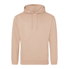 Just Hoods Uniszex laza szabású kapucnis pulóver AWJH001, Peach Perfect-XS férfi pulóver, kardigán