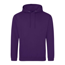 Just Hoods Uniszex laza szabású kapucnis pulóver AWJH001, Purple-XL férfi pulóver, kardigán