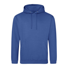 Just Hoods Uniszex laza szabású kapucnis pulóver AWJH001, Royal Blue-L férfi pulóver, kardigán