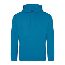 Just Hoods Uniszex laza szabású kapucnis pulóver AWJH001, Sapphire Blue-4XL férfi pulóver, kardigán