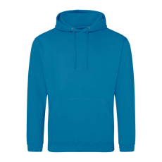 Just Hoods Uniszex laza szabású kapucnis pulóver AWJH001, Sapphire Blue-S