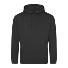 Just Hoods Uniszex laza szabású kapucnis pulóver AWJH001, Storm Grey-L férfi pulóver, kardigán