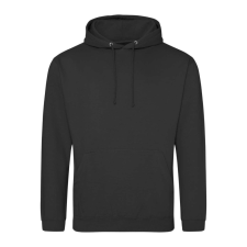 Just Hoods Uniszex laza szabású kapucnis pulóver AWJH001, Storm Grey-XL férfi pulóver, kardigán