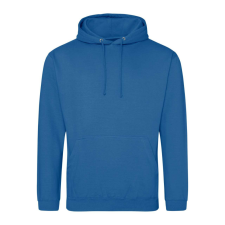 Just Hoods Uniszex laza szabású kapucnis pulóver AWJH001, Tropical Blue-2XL férfi pulóver, kardigán