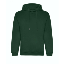 Just Hoods Uniszex organikus kapucnis pulóver AWJH201, Bottle Green-3XL férfi pulóver, kardigán