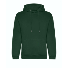 Just Hoods Uniszex organikus kapucnis pulóver AWJH201, Bottle Green-M