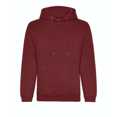 Just Hoods Uniszex organikus kapucnis pulóver AWJH201, Burgundy-2XL