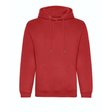 Just Hoods Uniszex organikus kapucnis pulóver AWJH201, Fire Red-L