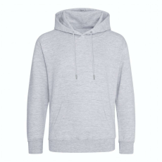 Just Hoods Uniszex organikus kapucnis pulóver AWJH201, Heather Grey-S