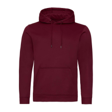 Just Hoods Uniszex poliészter sport kapucnis pulóver AWJH006, Burgundy-L férfi pulóver, kardigán