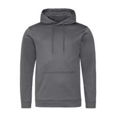 Just Hoods Uniszex poliészter sport kapucnis pulóver AWJH006, Steel Grey-2XL férfi pulóver, kardigán