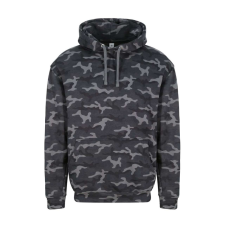 Just Hoods Uniszex terpmintás kapucnis pulóver AWJH014, Black Camo-XS férfi pulóver, kardigán