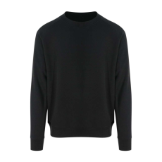 Just Hoods Uniszex vastag környakas pulóver AWJH130, Jet Black-XL
