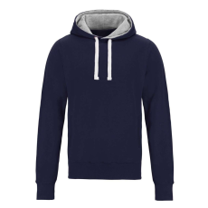 Just Hoods Uniszex vastag oldalzsebes bélelt kapucnis pulóver AWJH100, Oxford Navy-M