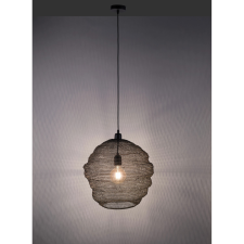 Just Light. Kokon függőlámpa Fekete fémhálós lámpaernyő világítás
