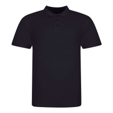 Just Polos JP100 mikropiké unisex galléros póló Just Polos, Deep Black-3XL