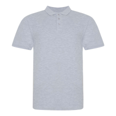 Just Polos JP100 mikropiké unisex galléros póló Just Polos, Heather Grey-S