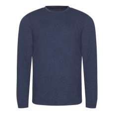Just Ts JT002 tri-blend hosszú ujjú férfi póló Just Ts, Heather Navy-2XL