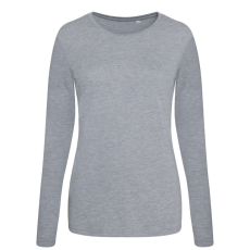Just Ts JT002F tri-blend Női hosszú ujjú póló Just Ts, Heather Grey-S