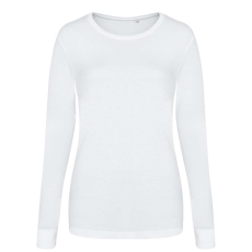 Just Ts JT002F tri-blend Női hosszú ujjú póló Just Ts, Solid White-XS