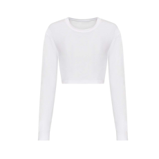 Just Ts JT016 rövid derekú hosszú ujjú Női póló Just Ts, Solid White-M