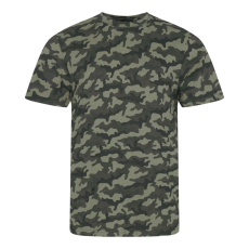 Just Ts JT034 terepmintás unisex rövid ujjú póló Just Ts, Green Camo-XL