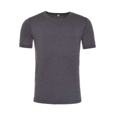 Just Ts JT099 mosott hatású unisex rövid ujjú póló Just Ts, Washed Charcoal-S