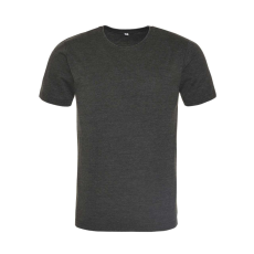 Just Ts JT099 mosott hatású unisex rövid ujjú póló Just Ts, Washed Jet Black-XS