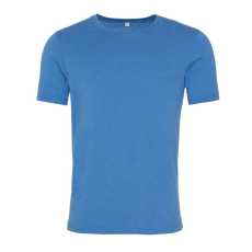 Just Ts JT099 mosott hatású unisex rövid ujjú póló Just Ts, Washed Sapphire Blue-XS