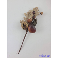  Juta leveles tobozos gesztenyés pick 17cm dekorációs kellék