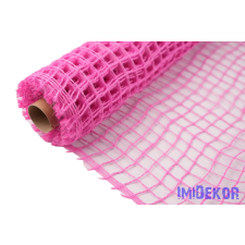  Juta nagylukú hálós tekercs 48 cm x 5m - Rózsaszín dekorációs kellék