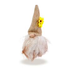  Juta sapkás puha textilmanó, mérete: 18 cm dekorációs kellék