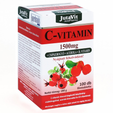  JutaVit C-vitamin 1500 mg + csipkebogyó + D3 + Acerola kivonat filmtabletta (100 db) vitamin és táplálékkiegészítő