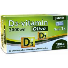 JutaVit D3-vitamin 3000NE Olíva - 100 db lágykapszula vitamin és táplálékkiegészítő