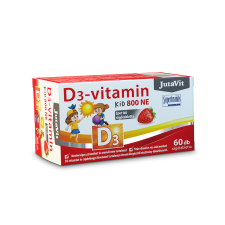 JutaVit D3-vitamin 800-NE KID eper ízű rágótabletta - 60 db vitamin és táplálékkiegészítő