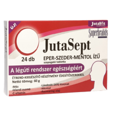 JutaVit Jutasept Eper-Szeder-Mentol ízű 24db vitamin és táplálékkiegészítő