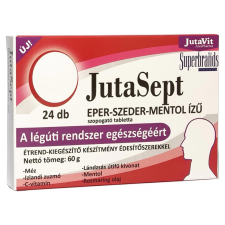 JutaVit JutaSept szopogató tabletta 24db - Eper-Szeder-Mentol vitamin és táplálékkiegészítő