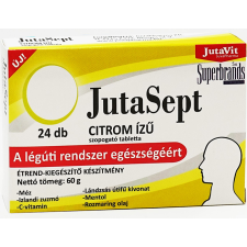 JutaVit Jutavit Jutasept szopogató tabletta Citrom 24 db gyógyhatású készítmény