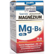 JutaVit JutaVit Szerves Magnézium + B6 + D3 - 70 db filmtabletta vitamin és táplálékkiegészítő