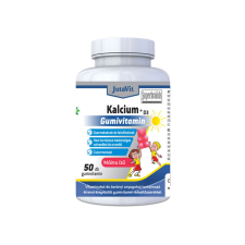 JutaVit Kalcium+D3-vitamin CUKORMENTES gumivitamin 50db - Málna vitamin és táplálékkiegészítő