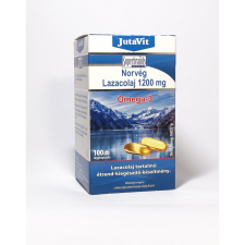 JutaVit Norvég lazacolaj 1200 mg Omega 3 - 100 db vitamin és táplálékkiegészítő