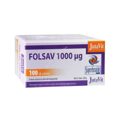 JuvaPharma Jutavit Folsav 1000µg tabletta 100x vitamin és táplálékkiegészítő