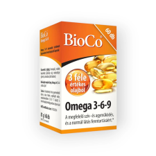 JuvaPharma Kft BioCo Omega-3-6-9 lágyzselatin étrend-kiegészítő kapszula vitamin és táplálékkiegészítő