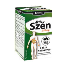 JUVAPHARMA KFT. JutaVit Aktív szén 250 mg tabletta 50x vitamin és táplálékkiegészítő