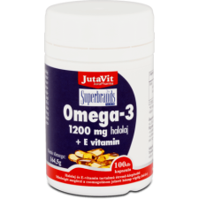JUVAPHARMA KFT. JutaVit Omega-3 1200 mg halolaj + E vitamin kapszula 100x vitamin és táplálékkiegészítő